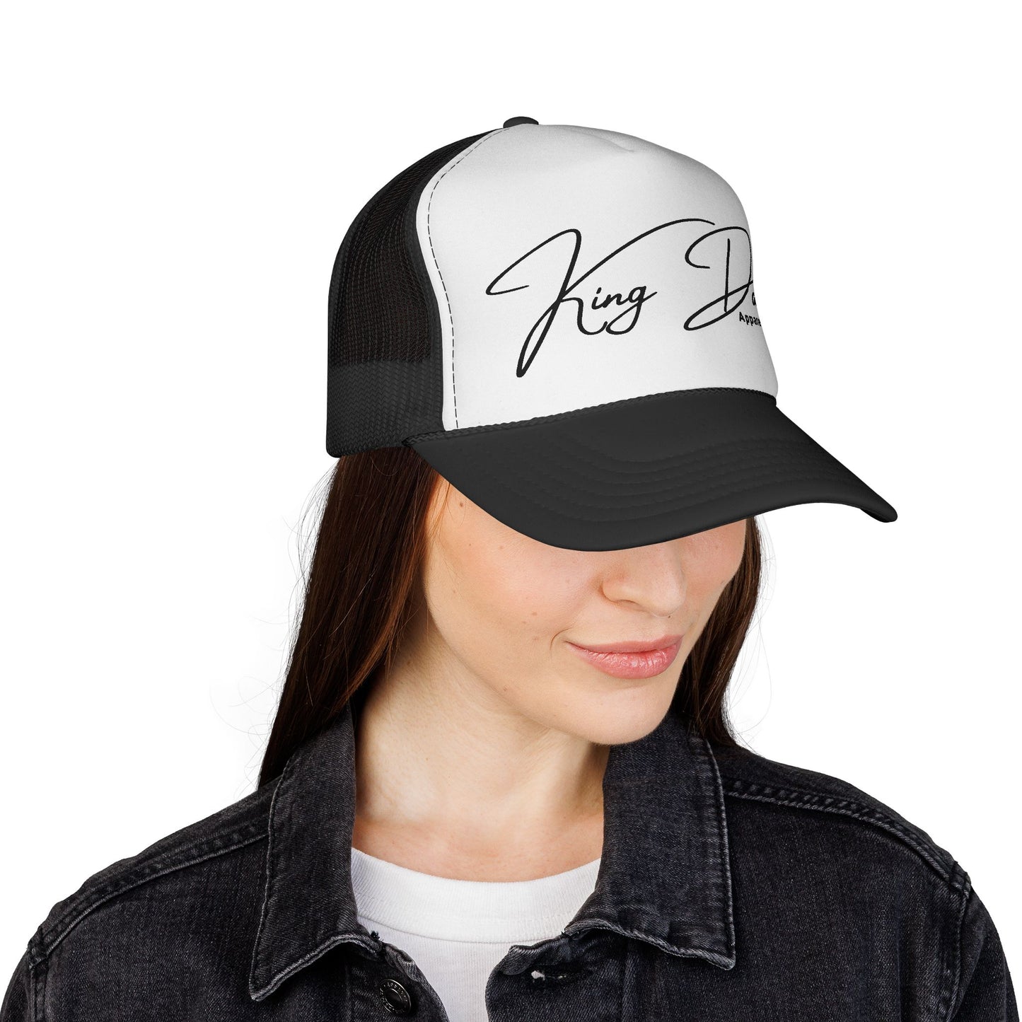Signature Trucker Hat (Black/White)