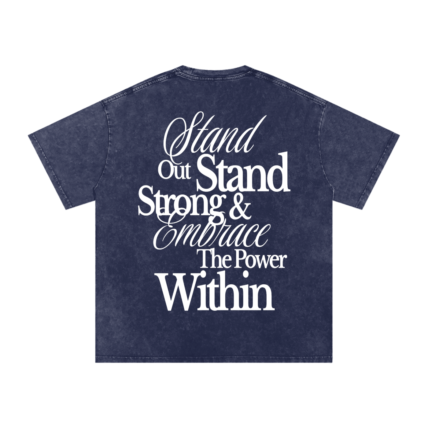 "Within" Snow Washed Oversized Cotton T-Shirt