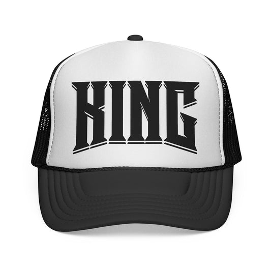 KING Trucker Hat (Black/White)