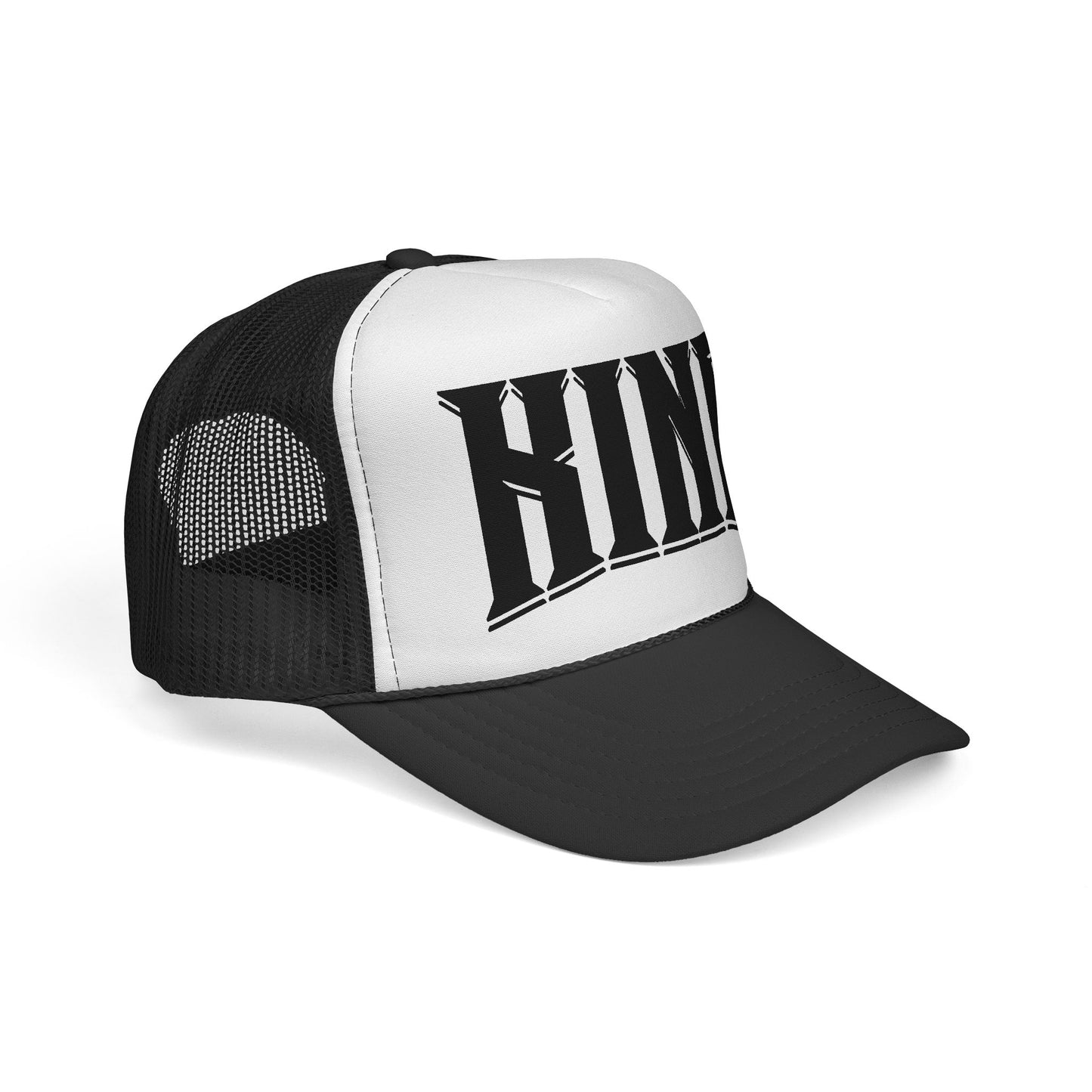 KING Trucker Hat (Black/White)