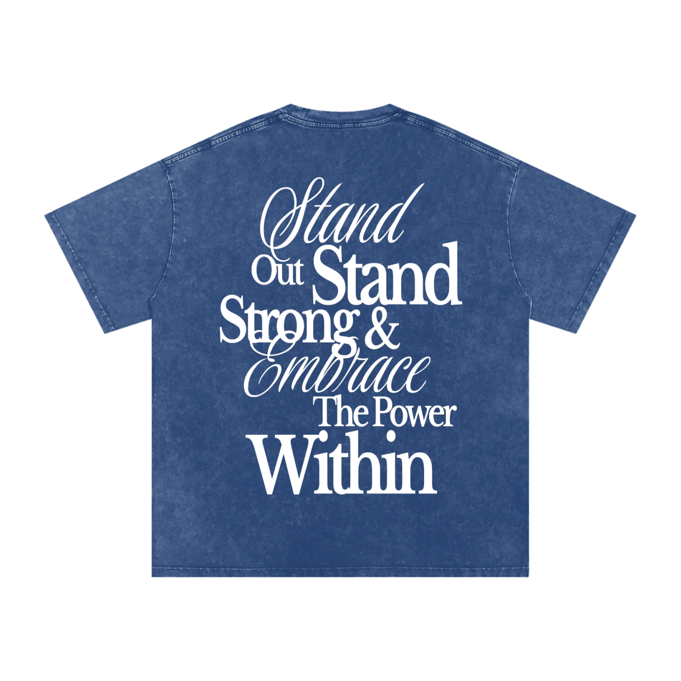 "Within" Snow Washed Oversized Cotton T-Shirt