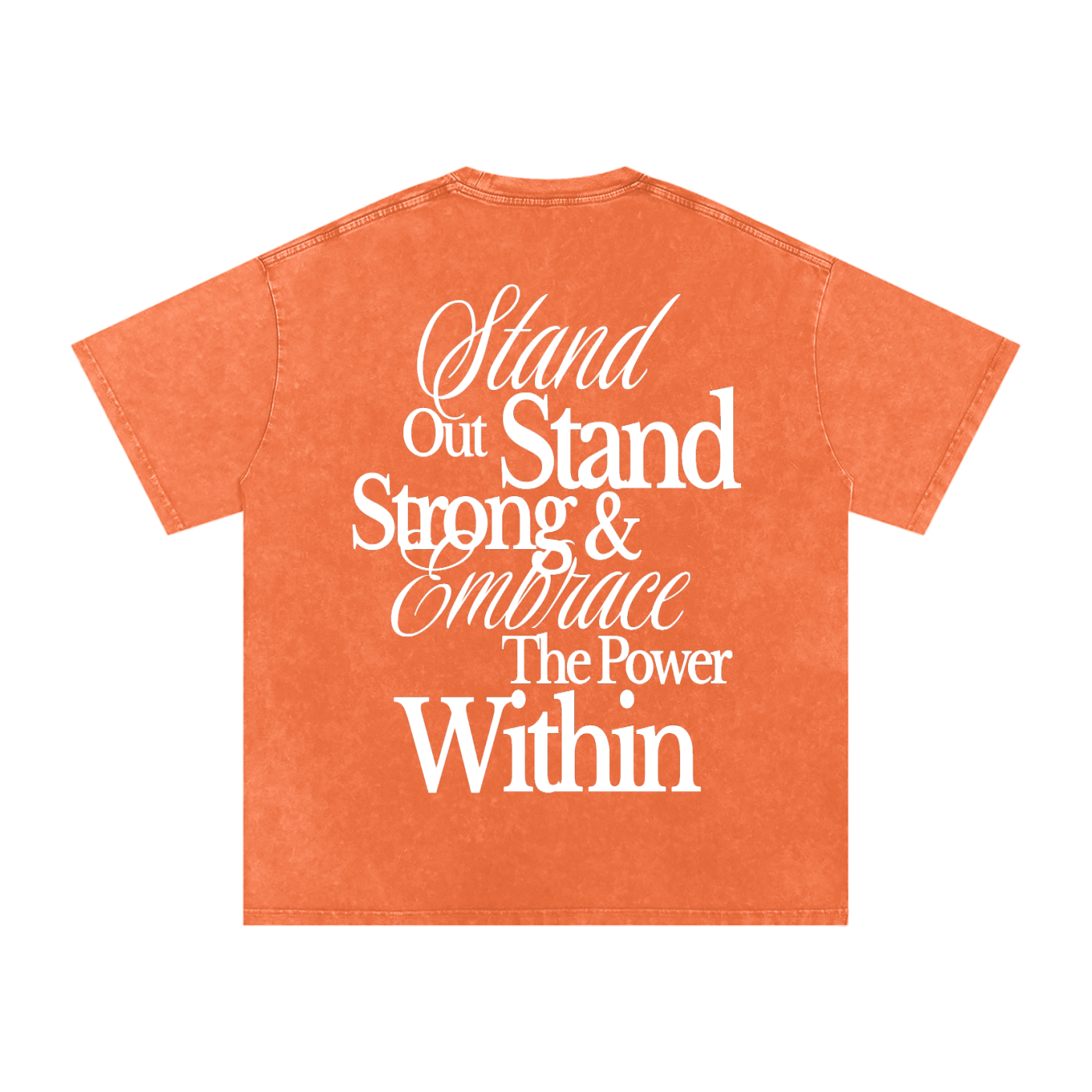 "Within" Snow Washed Oversized Cotton T-Shirt