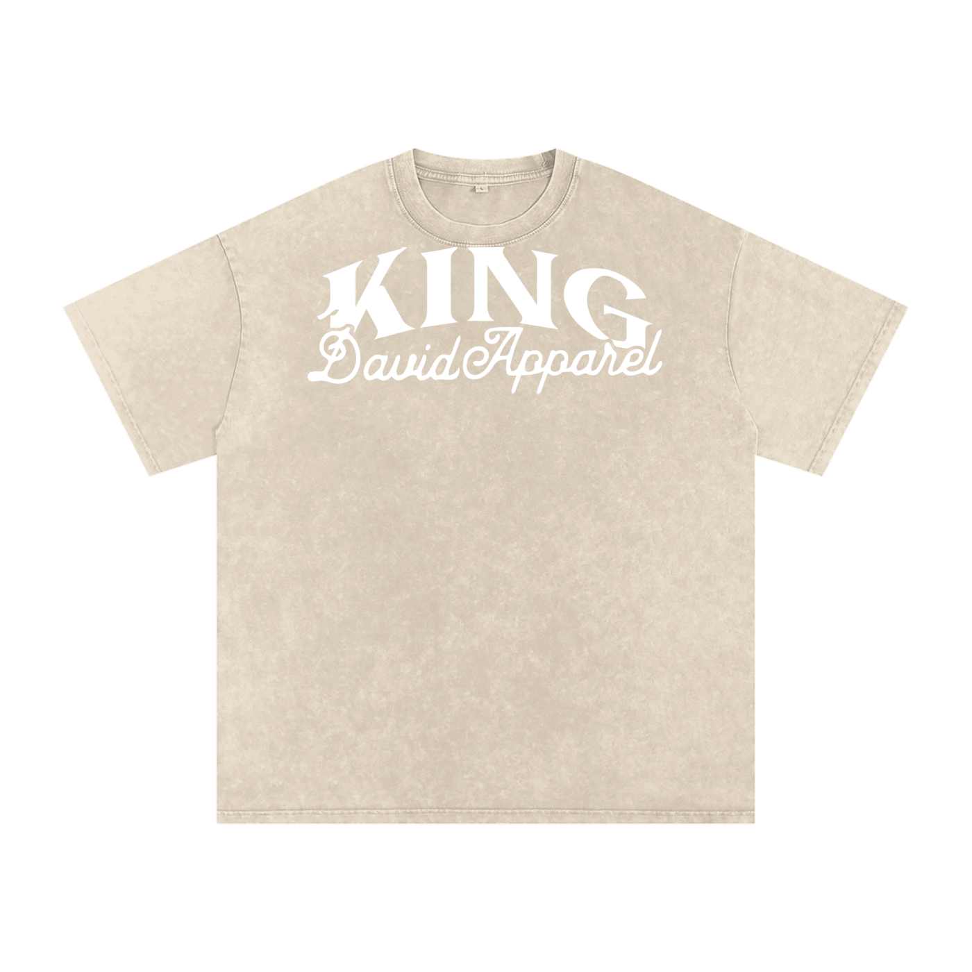 "Within" Snow Washed Oversized Cotton T-Shirt