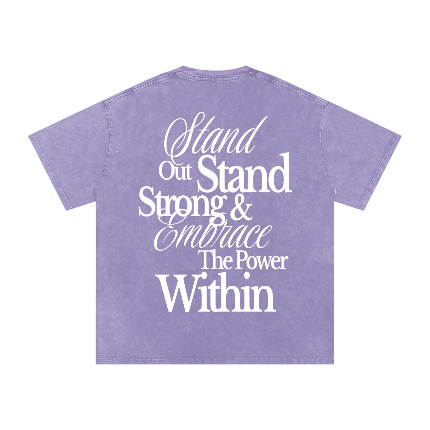 "Within" Snow Washed Oversized Cotton T-Shirt