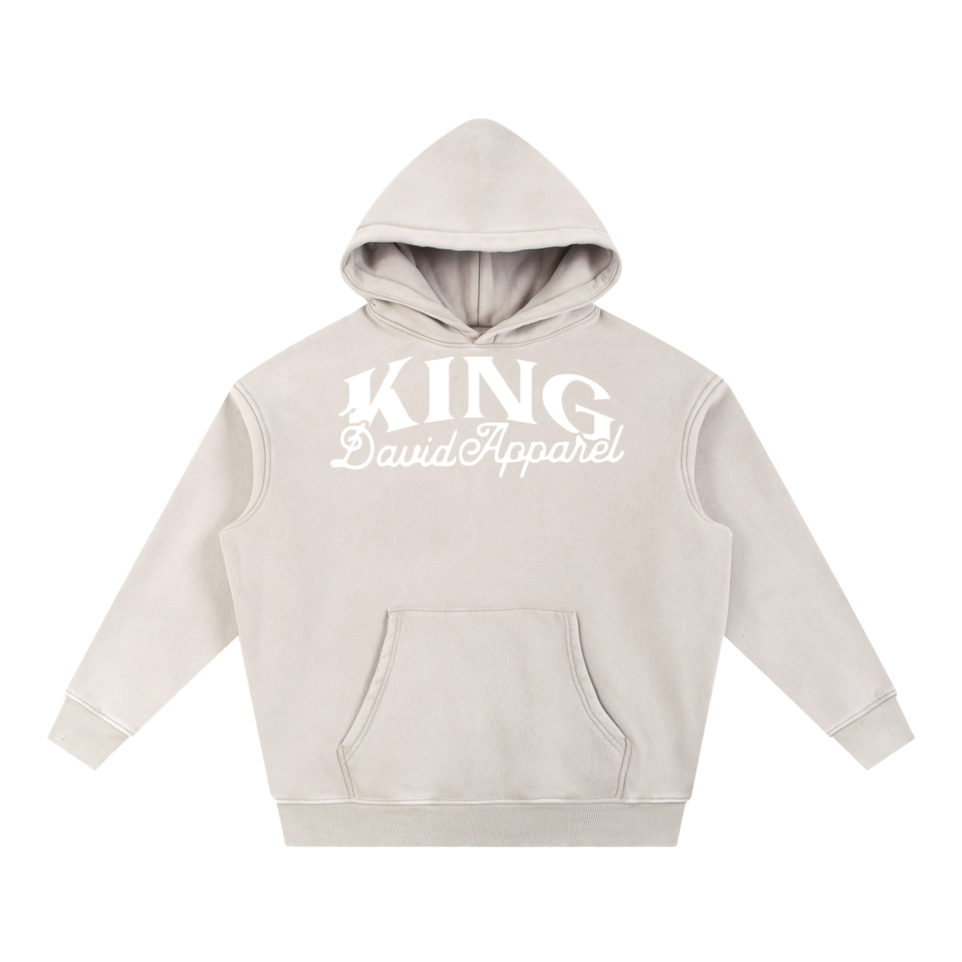"Within" Snow Wash Fleece Oversize Hoodie
