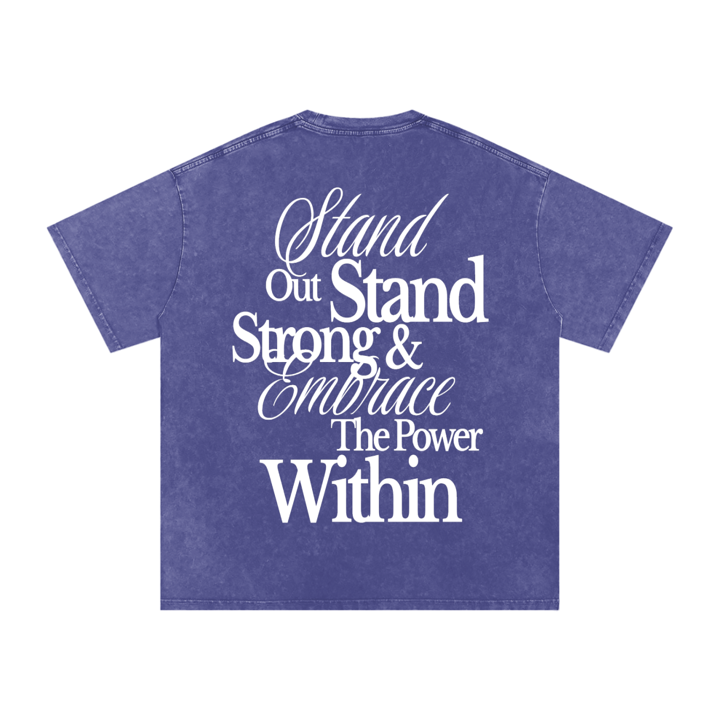 "Within" Snow Washed Oversized Cotton T-Shirt