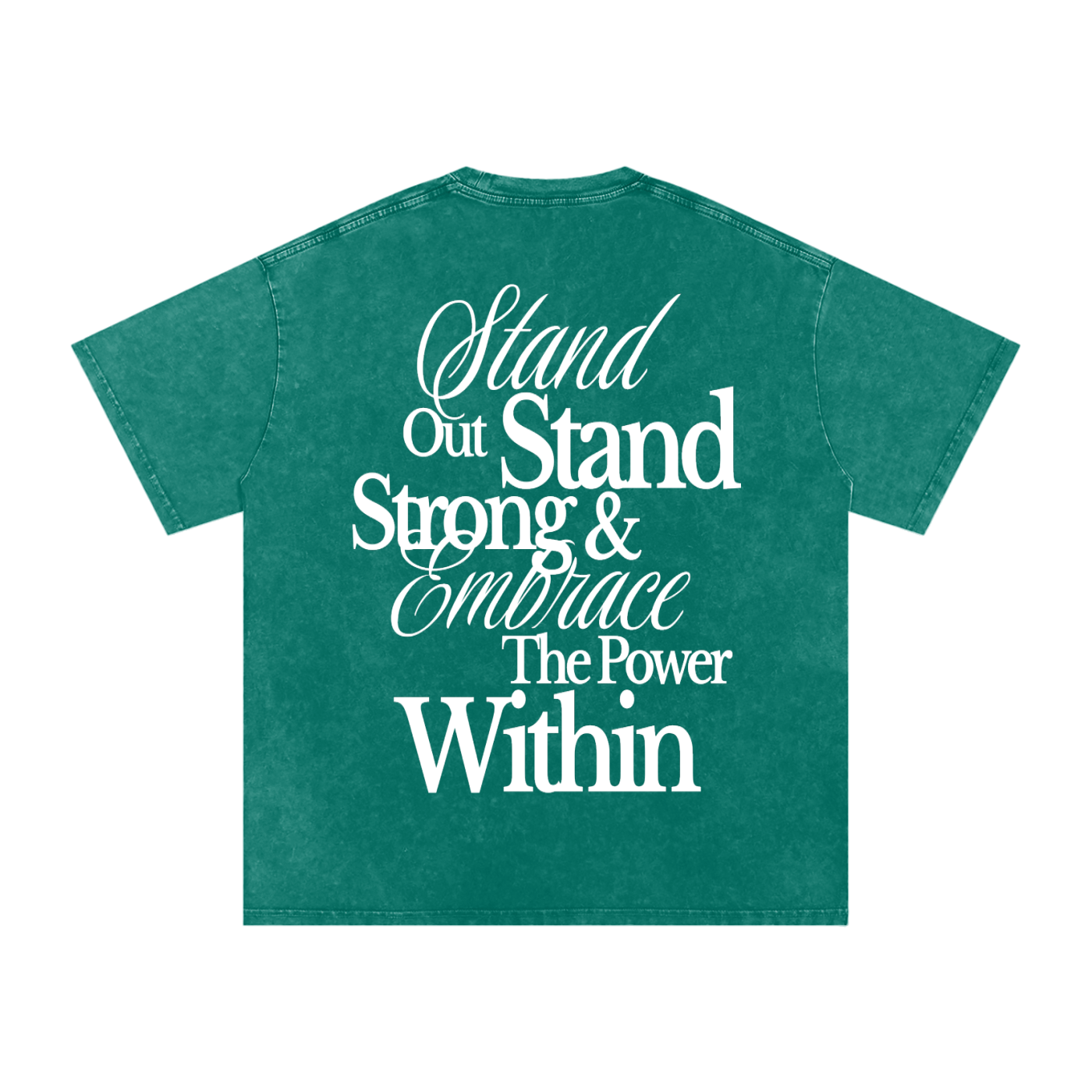 "Within" Snow Washed Oversized Cotton T-Shirt