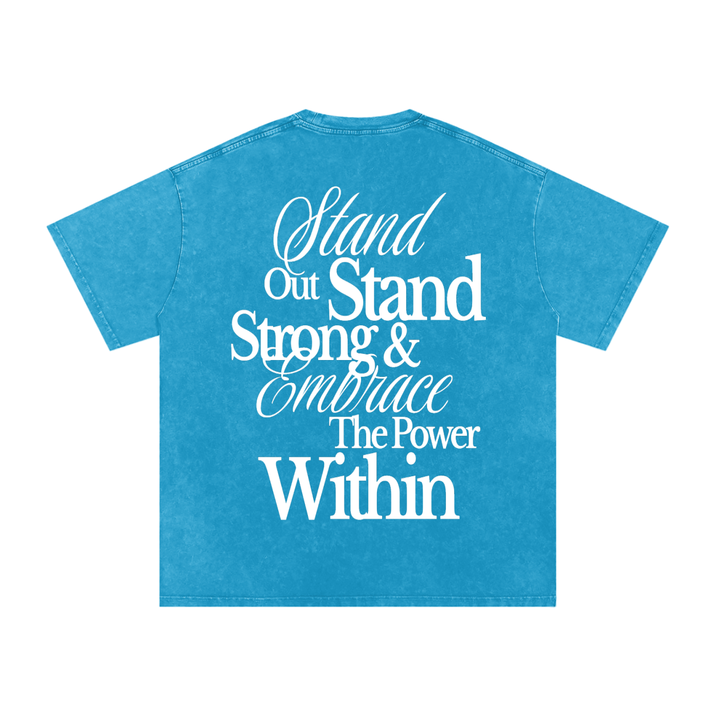 "Within" Snow Washed Oversized Cotton T-Shirt