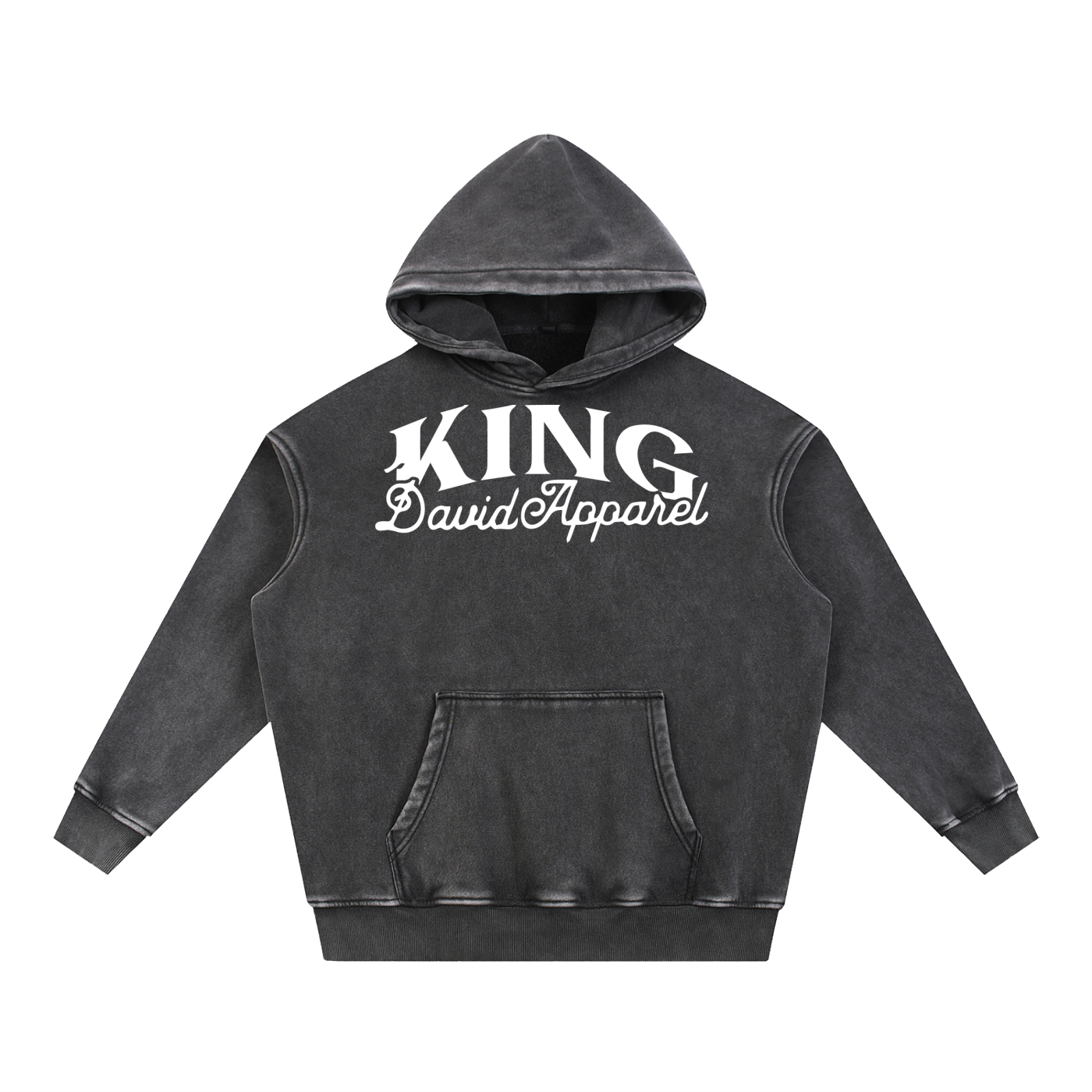 "Within" Snow Wash Fleece Oversize Hoodie