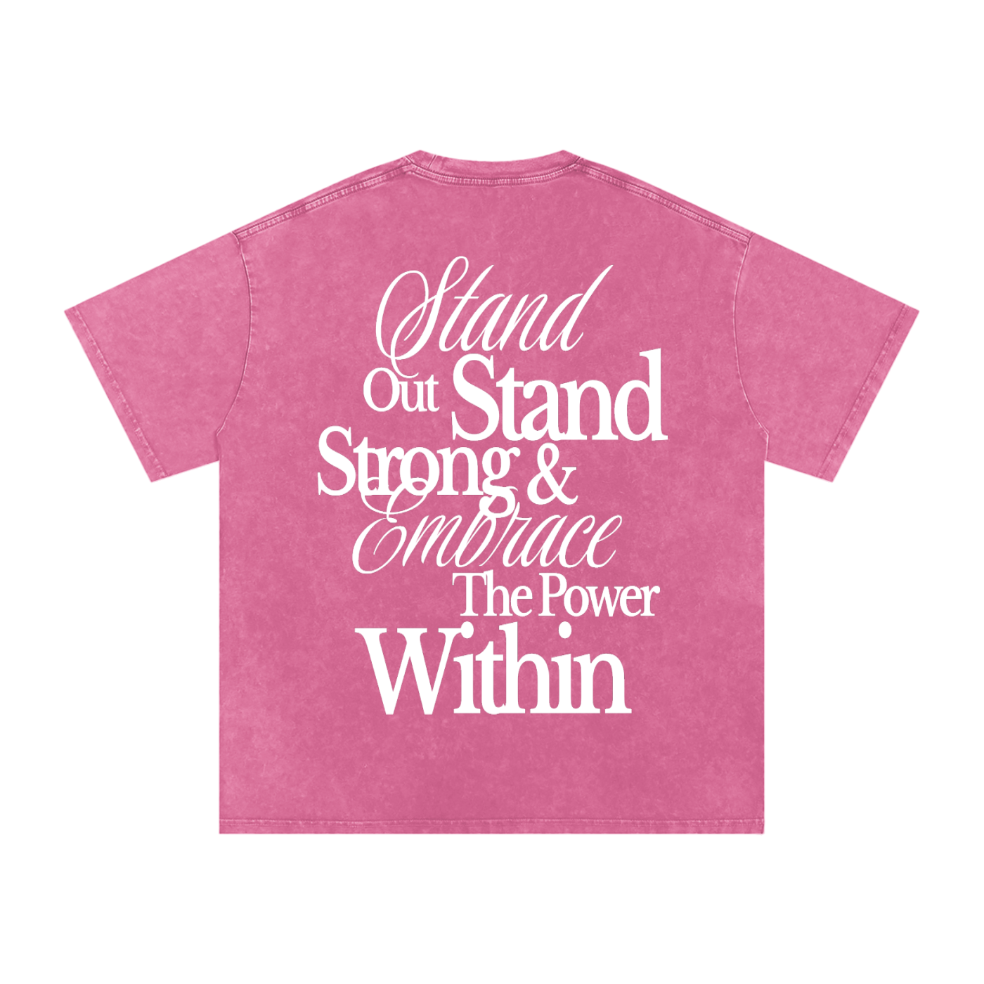 "Within" Snow Washed Oversized Cotton T-Shirt