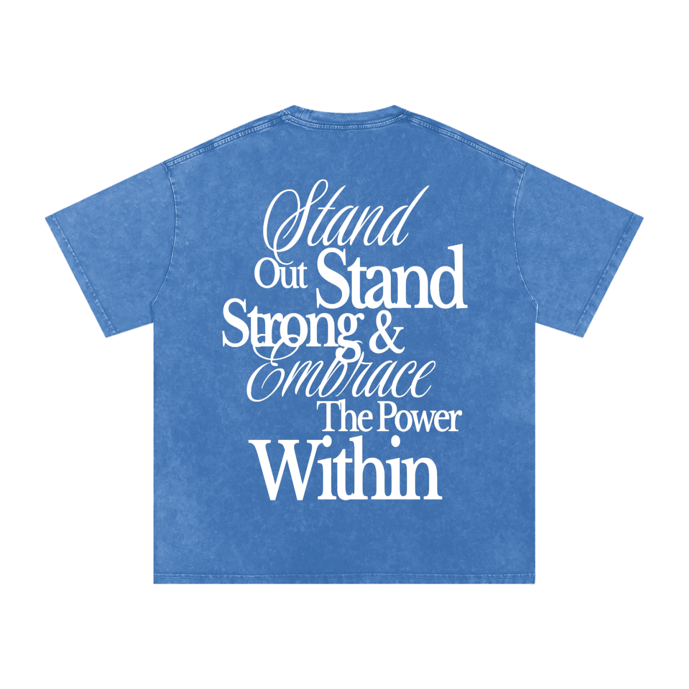 "Within" Snow Washed Oversized Cotton T-Shirt